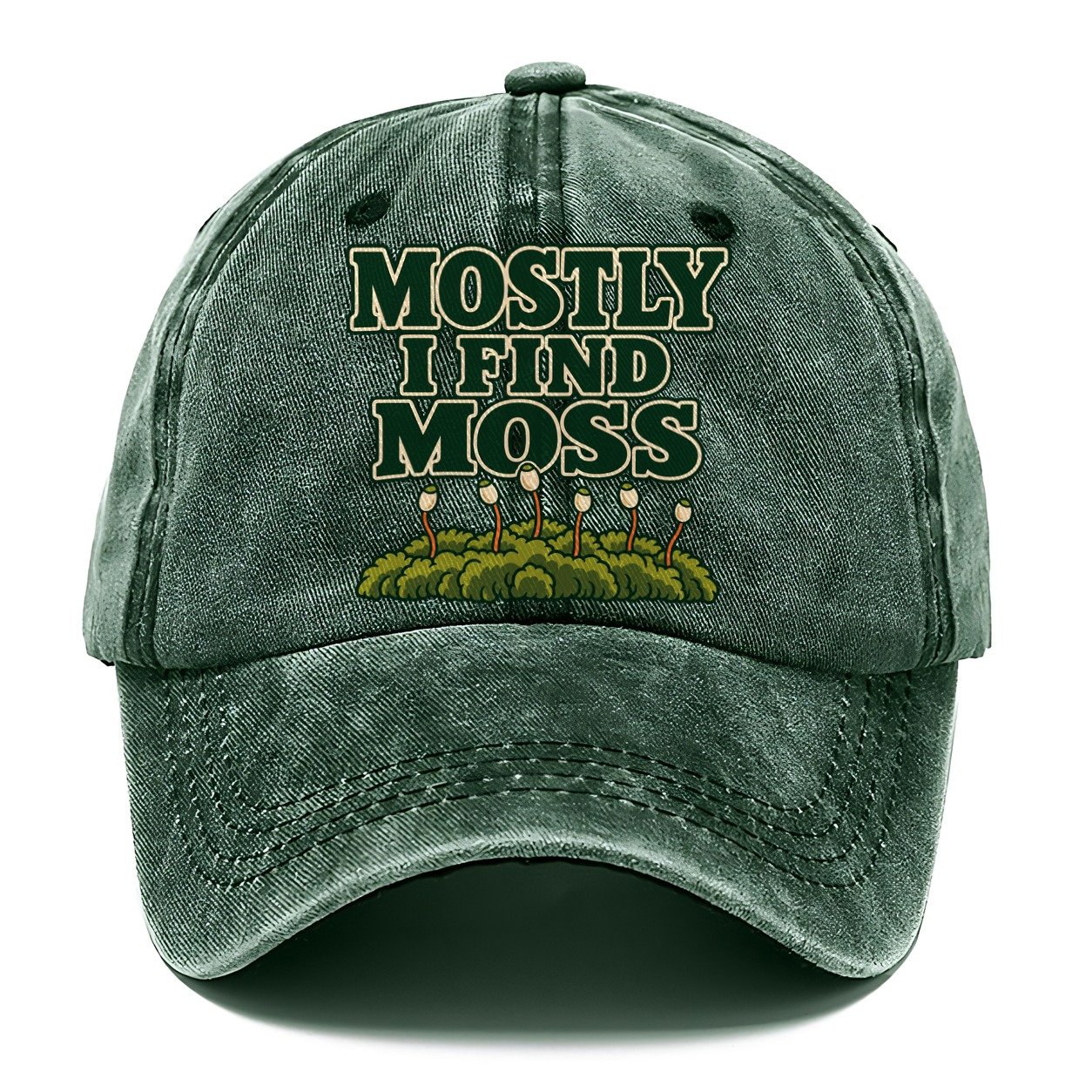 Mostly I Find Moss Foraging And Mycology Classic Cap – Forest Mist