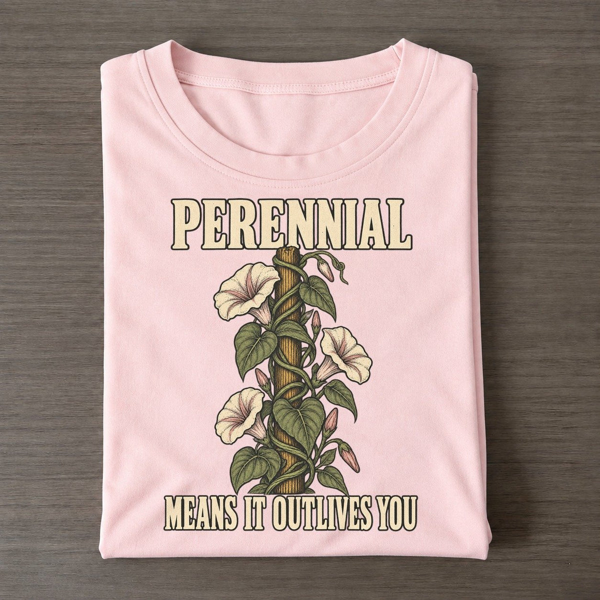 Means It Outlives You Botanical Warnings Classic T-shirt – Pink