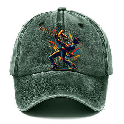 Trombone Icon Music Instruments Classic Cap – Forest Mist