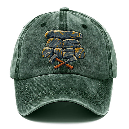 Seven Stone Wall Mason Hammer And Chisel Uk Culture Heritage Classic Cap – Forest Mist