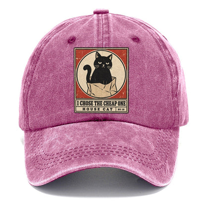 I Chose The Cheap One Neko Says No Classic Cap – Dusty Rose