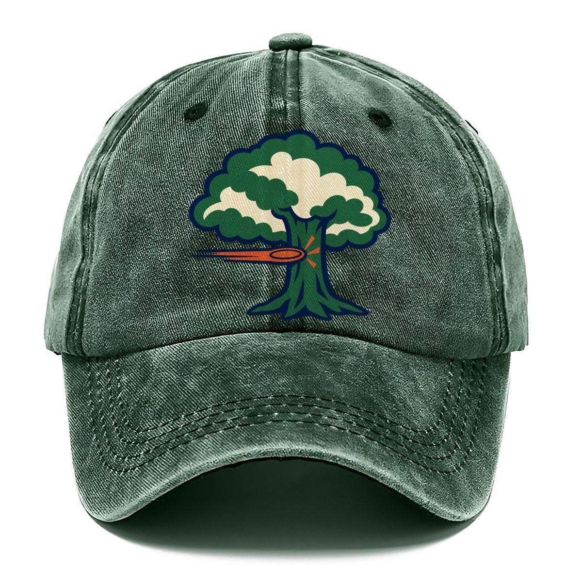 Tree Impact Diagram Disc Golf Classic Cap – Forest Mist