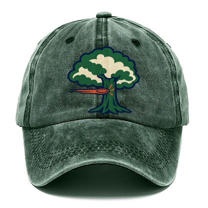Tree Impact Diagram Disc Golf Classic Cap – Forest Mist
