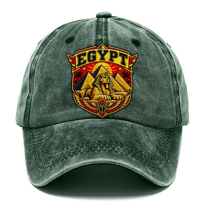 Egypt Retro Badge Country Logos Classic Cap – Forest Mist
