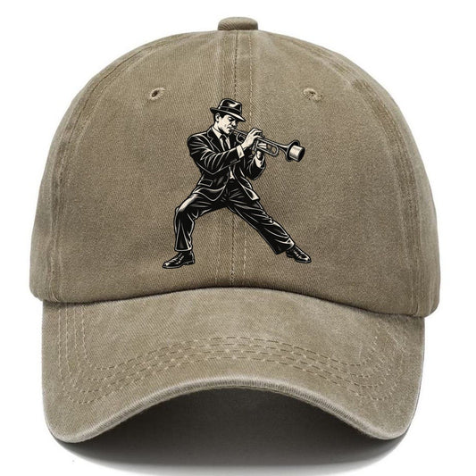 Trumpeter Muted Phrase Global Music Ink Figures Classic Cap – Warm Sand