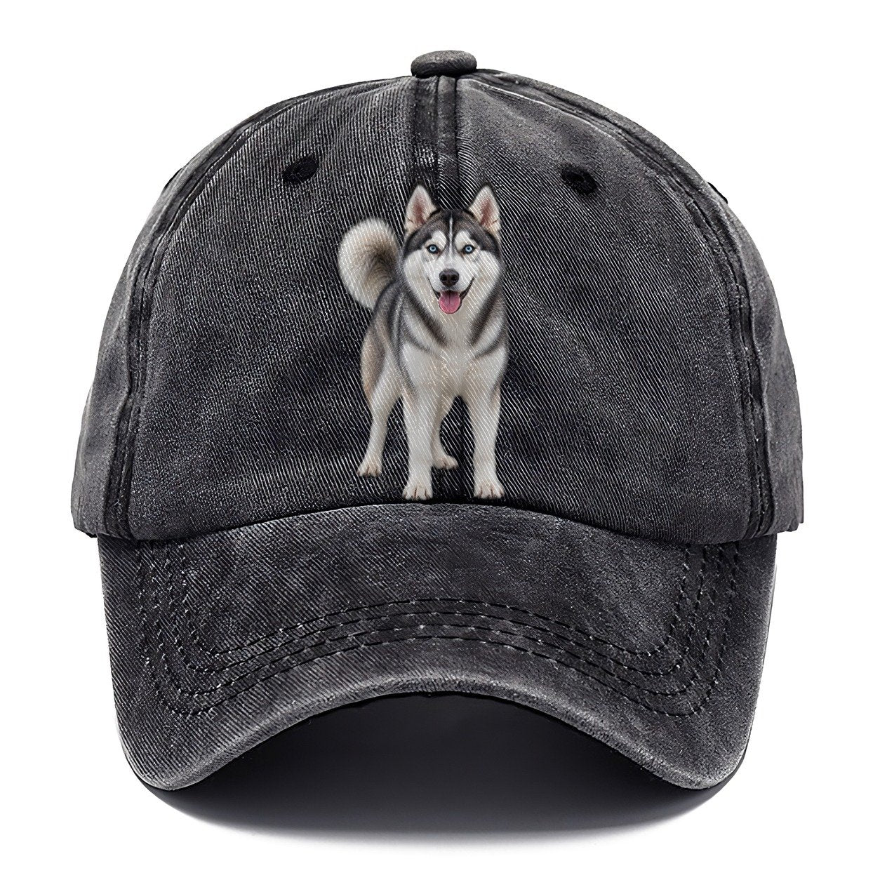 Siberian Husky Standing Top Breeds Classic Cap – Graphite