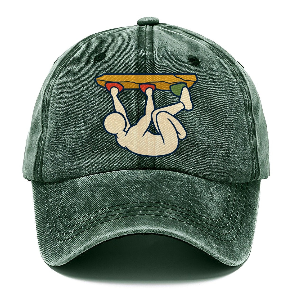 Overhang Body Position Rock Climbing Classic Cap – Forest Mist