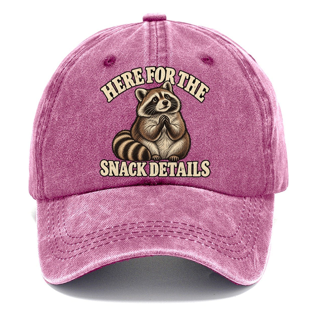 Raccoon Snack Details Character Club Classic Cap – Dusty Rose