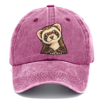 Ferret Peek Small Pet Logos Classic Cap – Dusty Rose