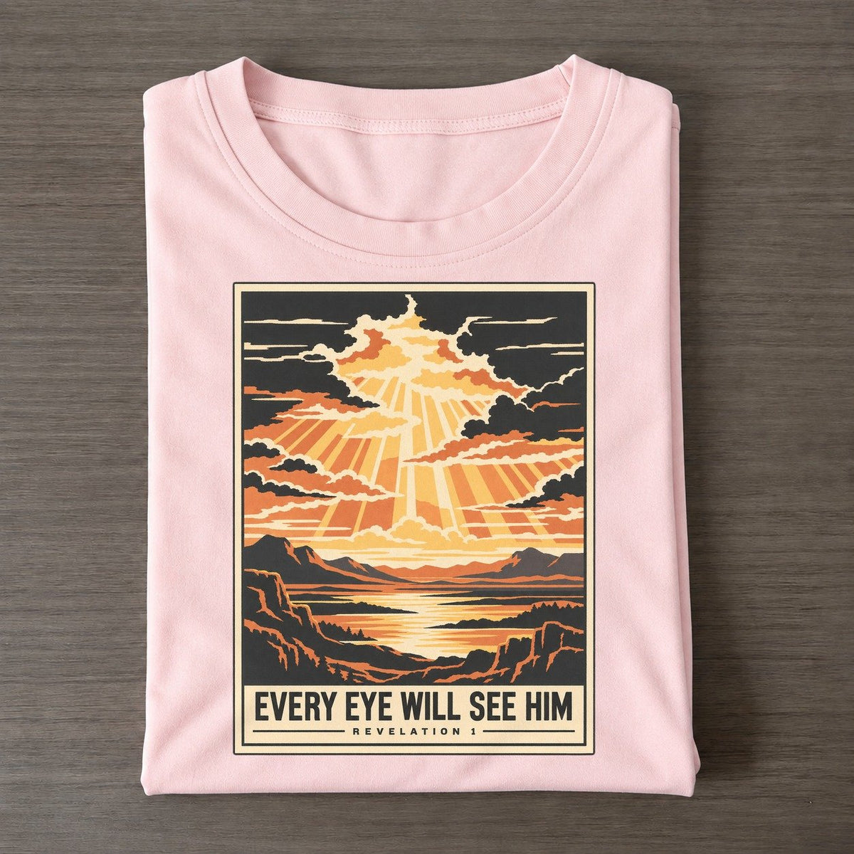Every Eye Will See Given Light Classic T-shirt – Pink