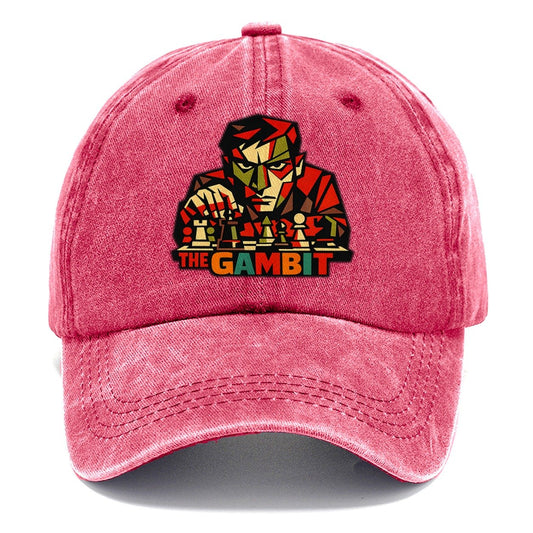 Man Leaning Over Chess Board One Classic Cap – Pomegranate Blush