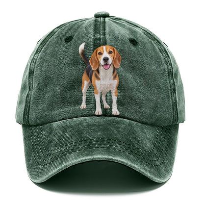 Beagle Standing Top Breeds Classic Cap – Forest Mist