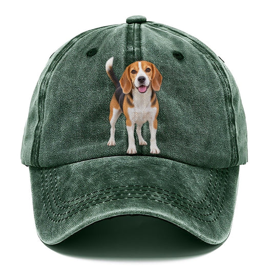 Beagle Standing Top Breeds Classic Cap – Forest Mist