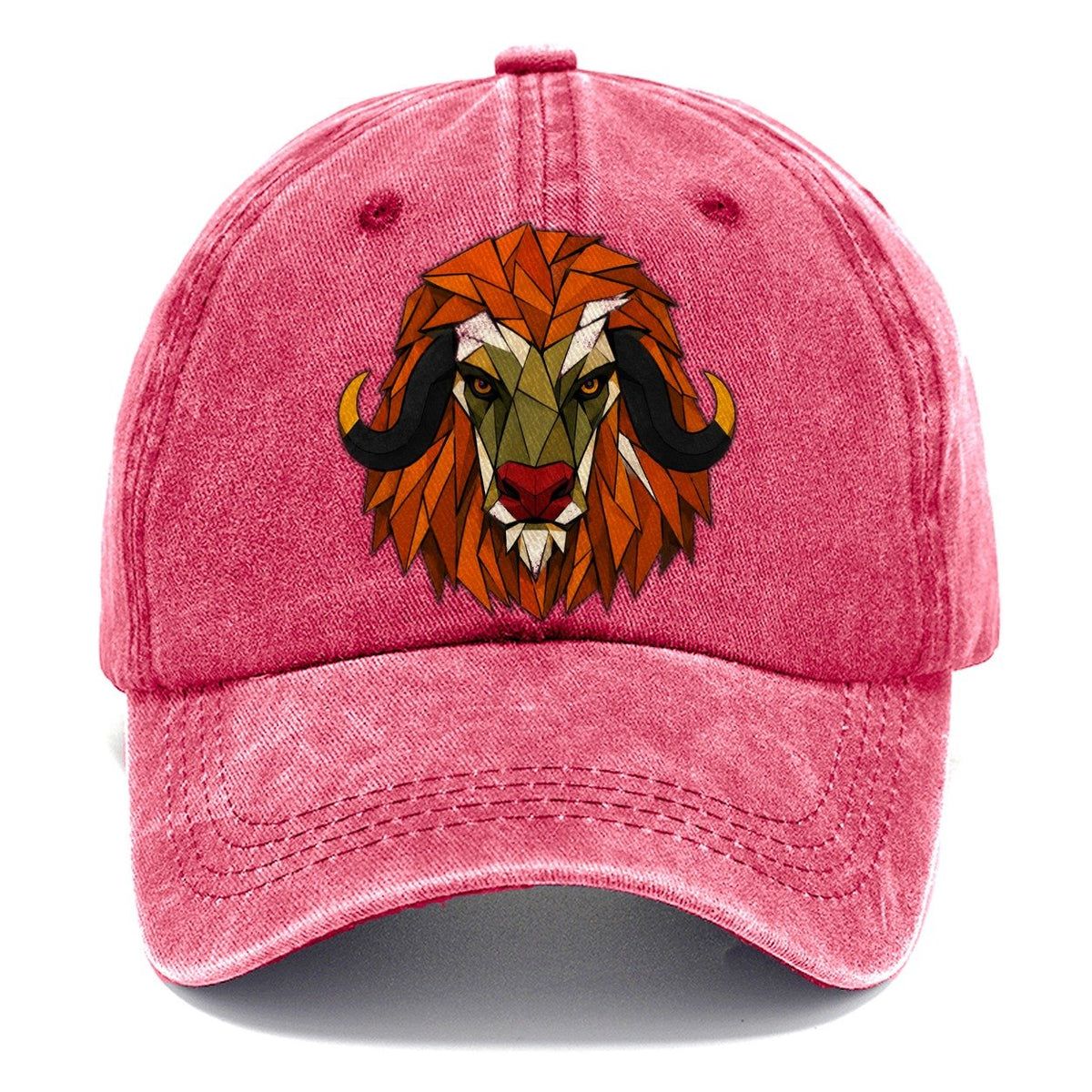 Musk Ox Frontal Portrait Classic Cap – Pomegranate Blush