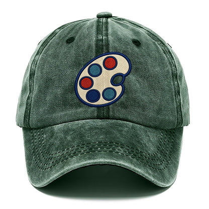 Painter Palette Tiny Solo Marks Classic Cap – Forest Mist