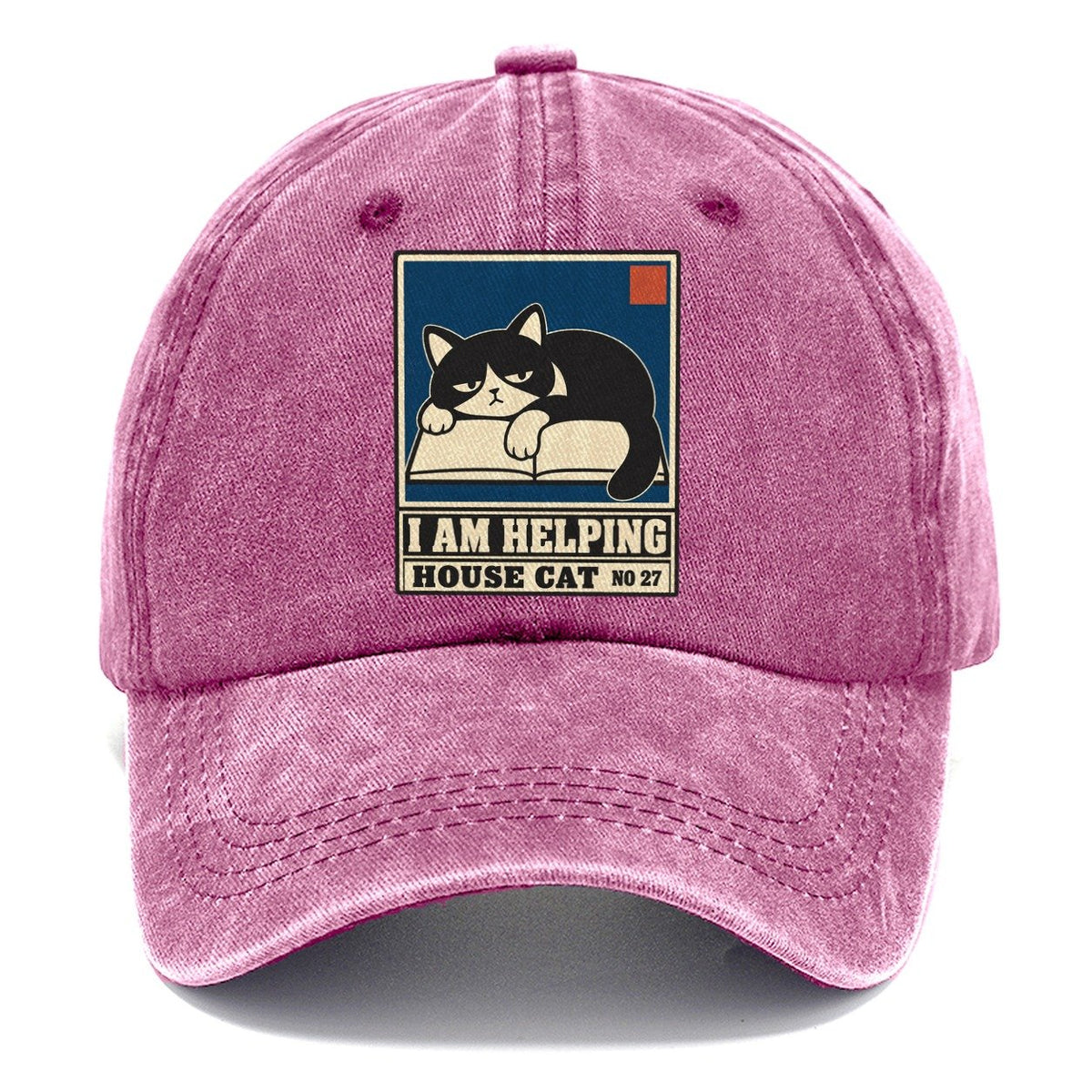 I Am Helping Neko Says No Classic Cap – Dusty Rose