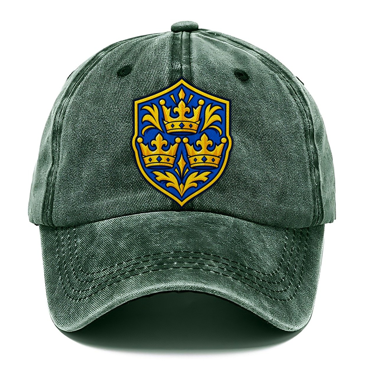 Sweden Minimal Emblem Country Logos Classic Cap – Forest Mist