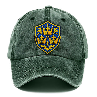 Sweden Minimal Emblem Country Logos Classic Cap – Forest Mist