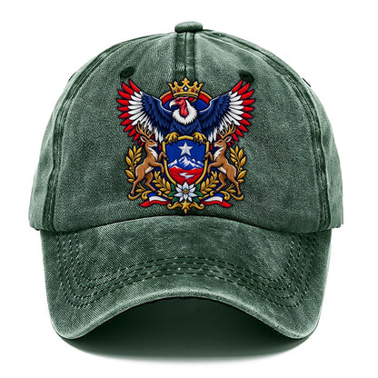 Chile Heraldic Crest Country Logos Classic Cap – Forest Mist