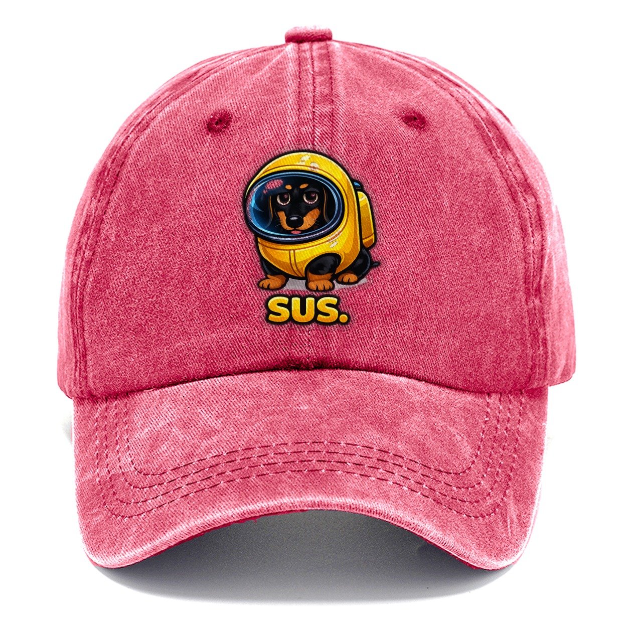 Dachshund Suspect Costume Classic Cap – Pomegranate Blush