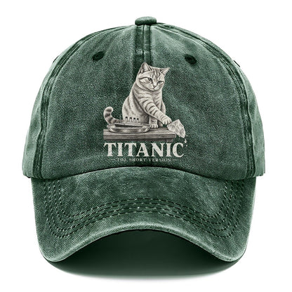Titanic Short Version Cats Classic Cap – Forest Mist
