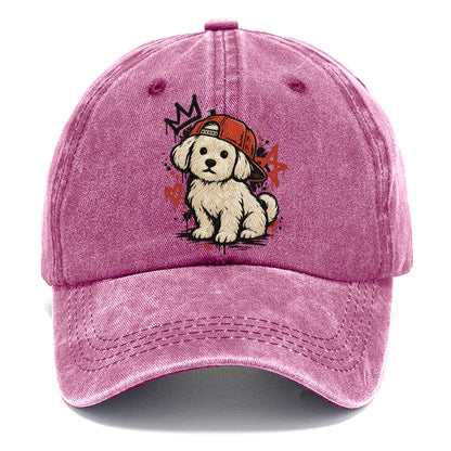 Graffiti Puppy Red Classic Cap – Dusty Rose