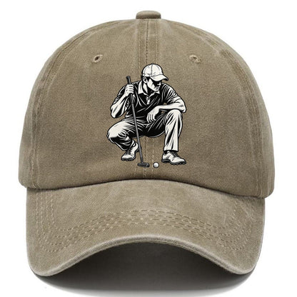 Golf Reading The Putt Global Sports Ink Figures Classic Cap – Warm Sand