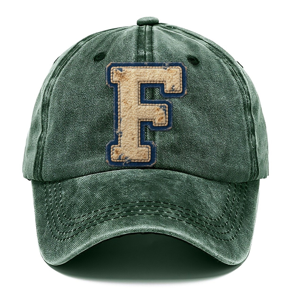 Varsity Chenille F Monogram Classic Cap – Forest Mist