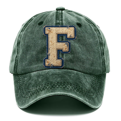 Varsity Chenille F Monogram Classic Cap – Forest Mist