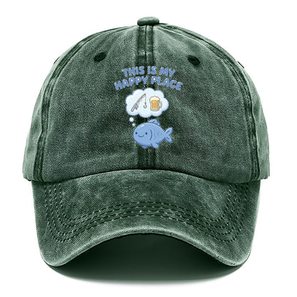 This Is My Happy Place Fishing Classic Cap – Forest Mist