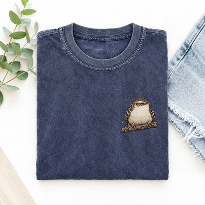 Treecreeper Bark Grip Left Chest Thread Signatures II Left Chest Vintage T-shirt – Blue