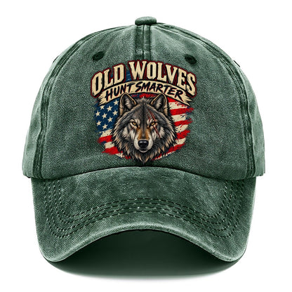 Old Wolves Hunt Smarter Old Man Strong Classic Cap – Forest Mist