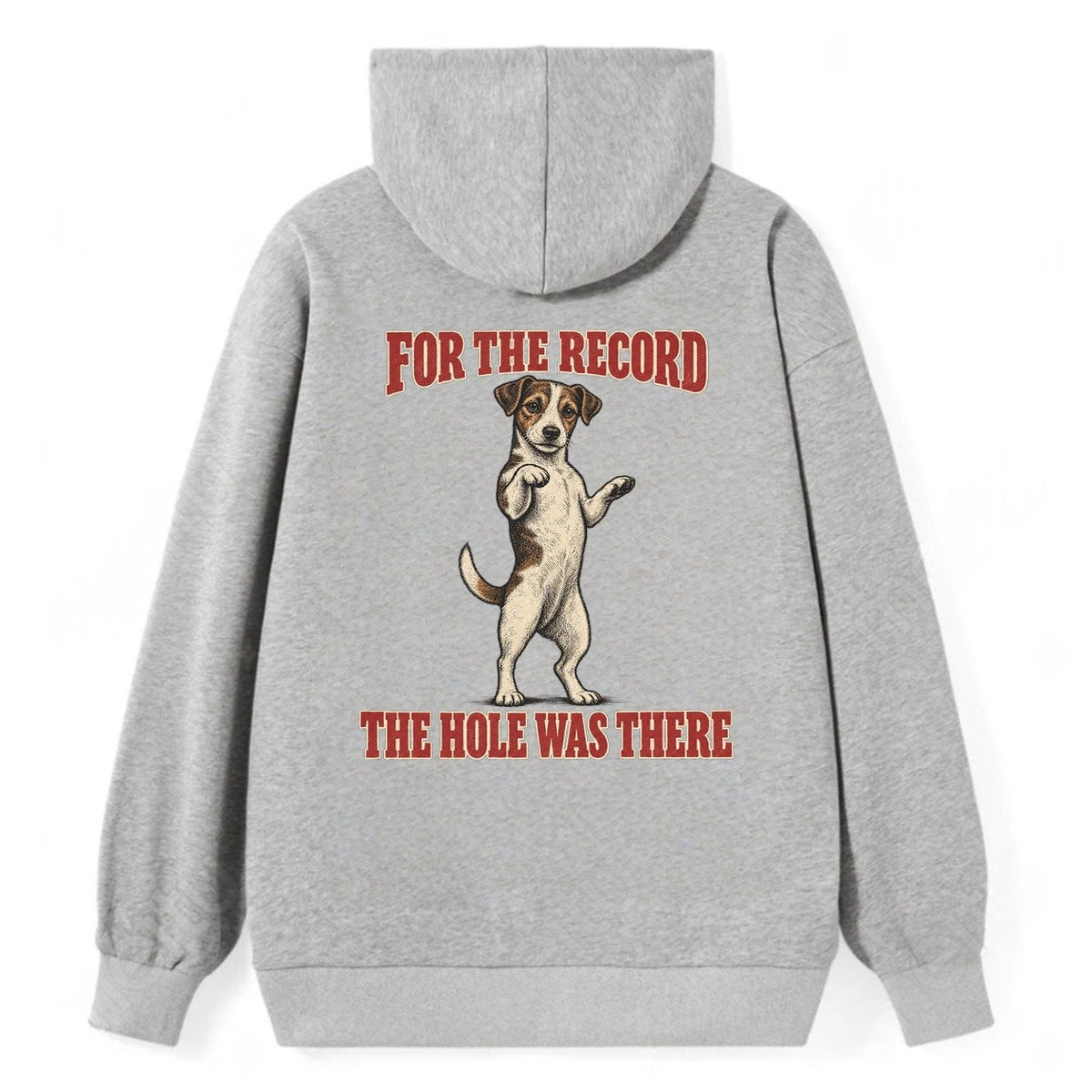 Jack Russell Terrier Dog Declarations Classic Pullover Hoodie – Grey