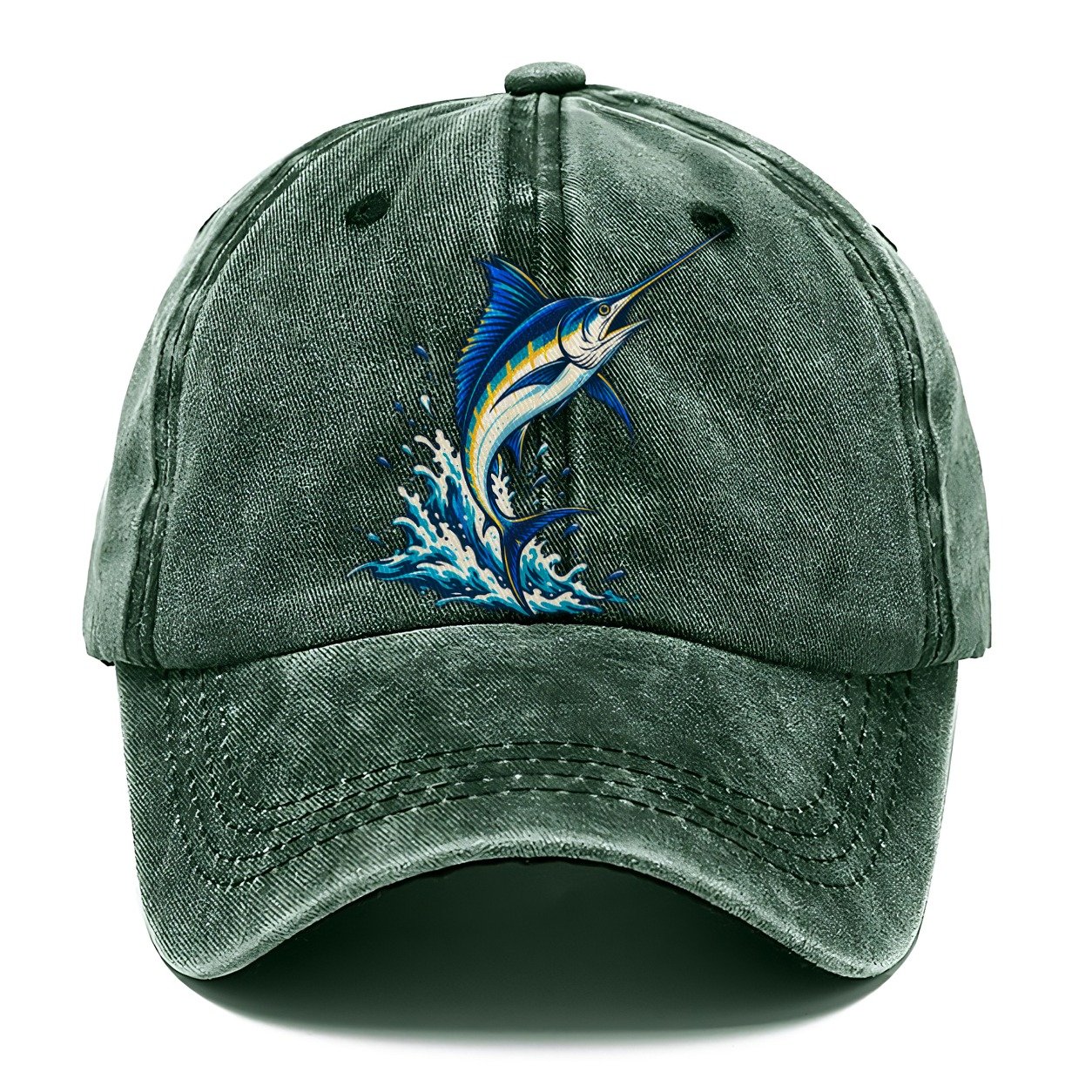 Marlin Leap Fishing Elegant Classic Cap – Forest Mist
