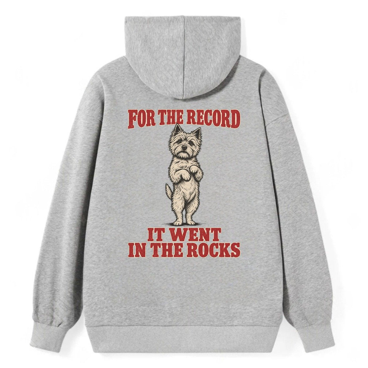 Cairn Terrier Dog Declarations Classic Pullover Hoodie – Grey