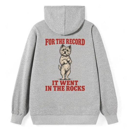 Cairn Terrier Dog Declarations Classic Pullover Hoodie – Grey