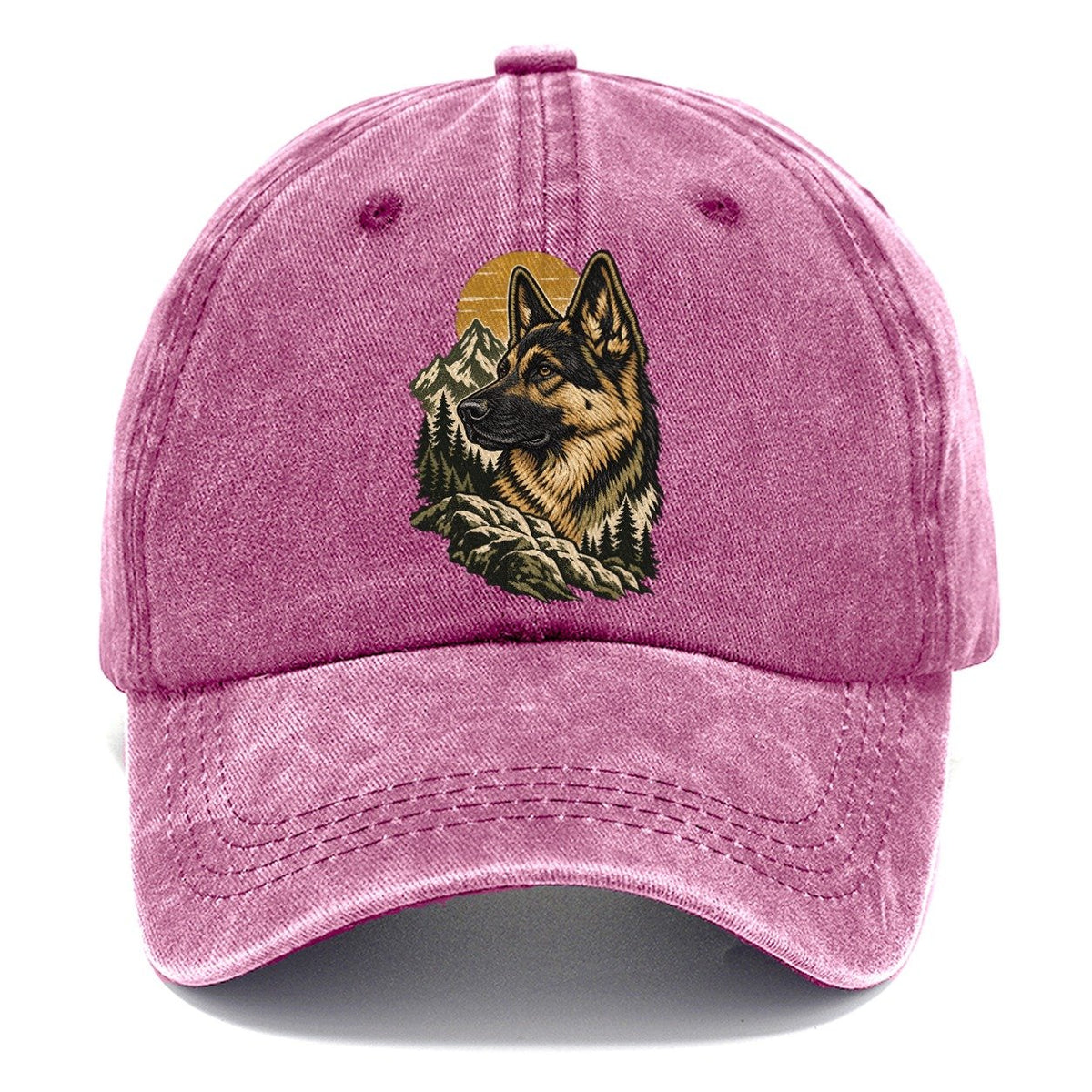 German Shepherd Mountain Sun Classic Cap – Dusty Rose