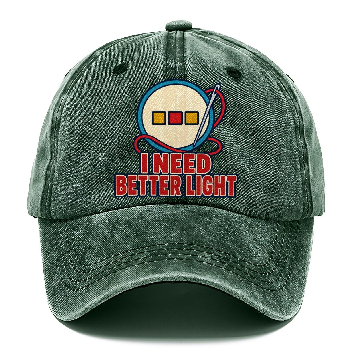 I Need Better Light And Needlework Classic Cap – Forest Mist