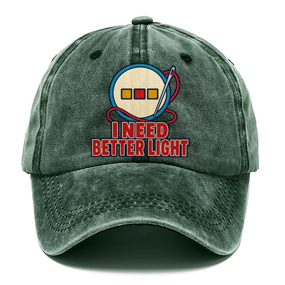 I Need Better Light And Needlework Classic Cap – Forest Mist