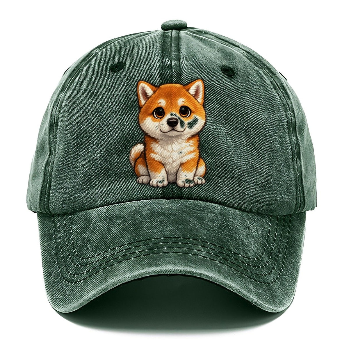 Akita Sitting Sweetheart Classic Cap – Forest Mist