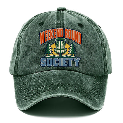 Weekend Round Society Disc Golf Classic Cap – Forest Mist