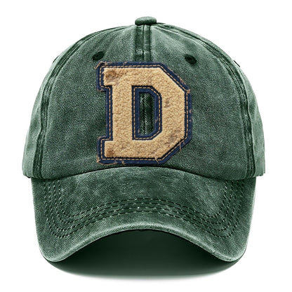 Varsity Chenille D Monogram Classic Cap – Forest Mist
