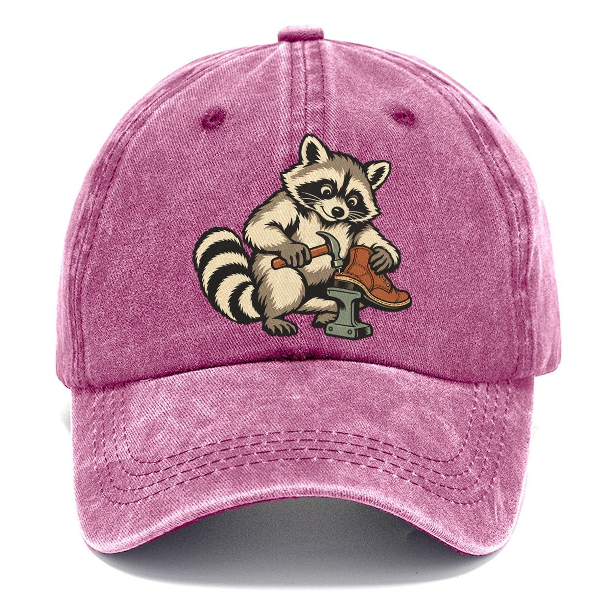 Raccoon Cobbler Sundown Familiars Classic Cap – Dusty Rose