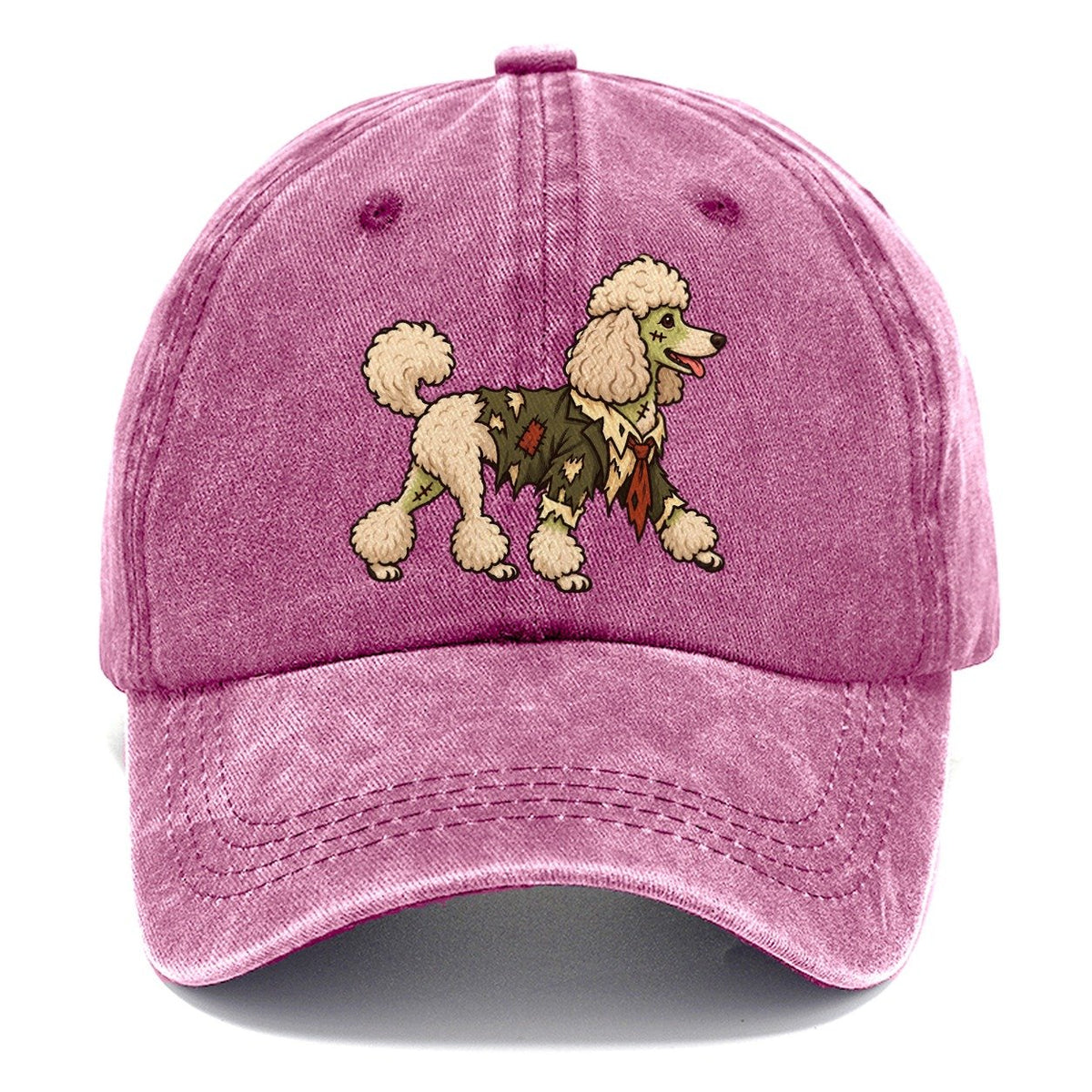One Poodle In Halloween Costume Zombie With A Torn Collar And A Few Patch Stitches Halloween Dog Parade Classic Cap – Dusty Rose