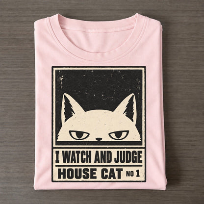 I Watch And Judge Neko Says No Classic T-shirt – Pink