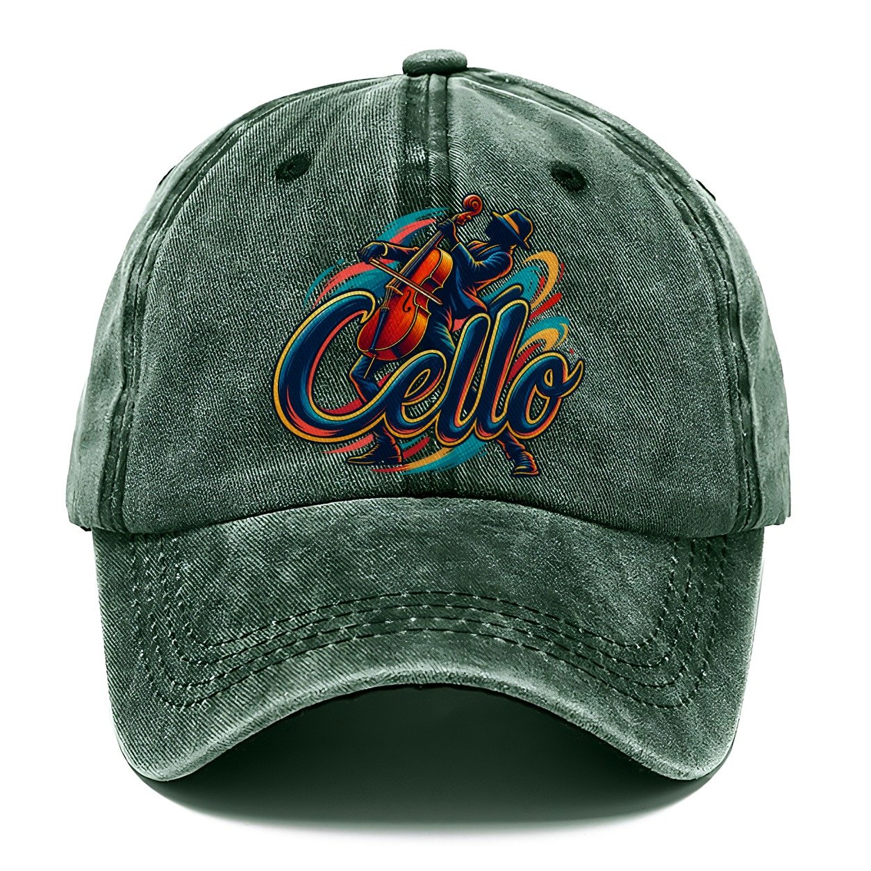 Cello Wordmark Music Instruments Classic Cap – Forest Mist