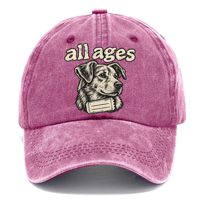 A Dog Head In Three Quarter View Above A Torn Ticket Stub Bark For Me Classic Cap – Dusty Rose