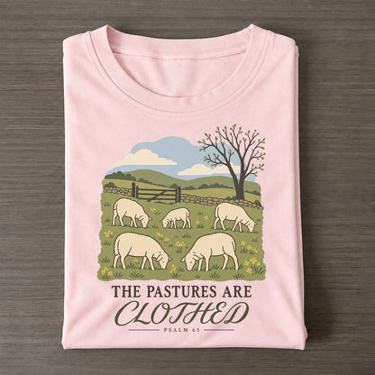 The Pastures Are Clothed The Counting Gate Classic T-shirt – Pink