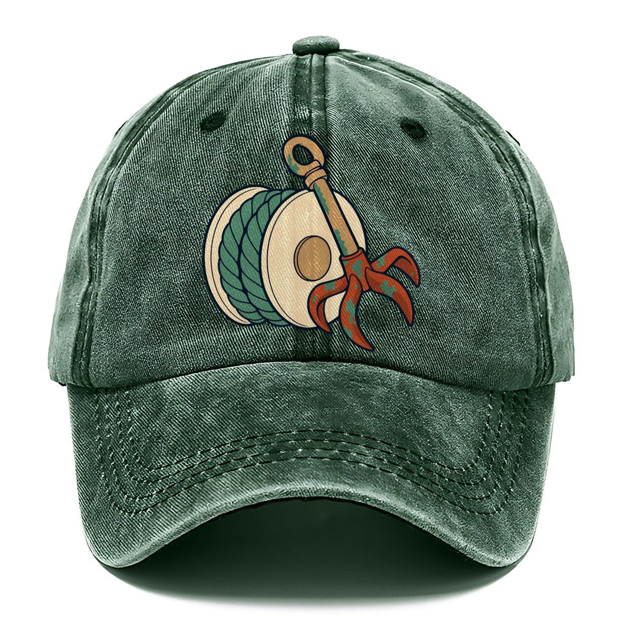 Grapple And Line Spool Treasure Hunting Classic Cap – Forest Mist