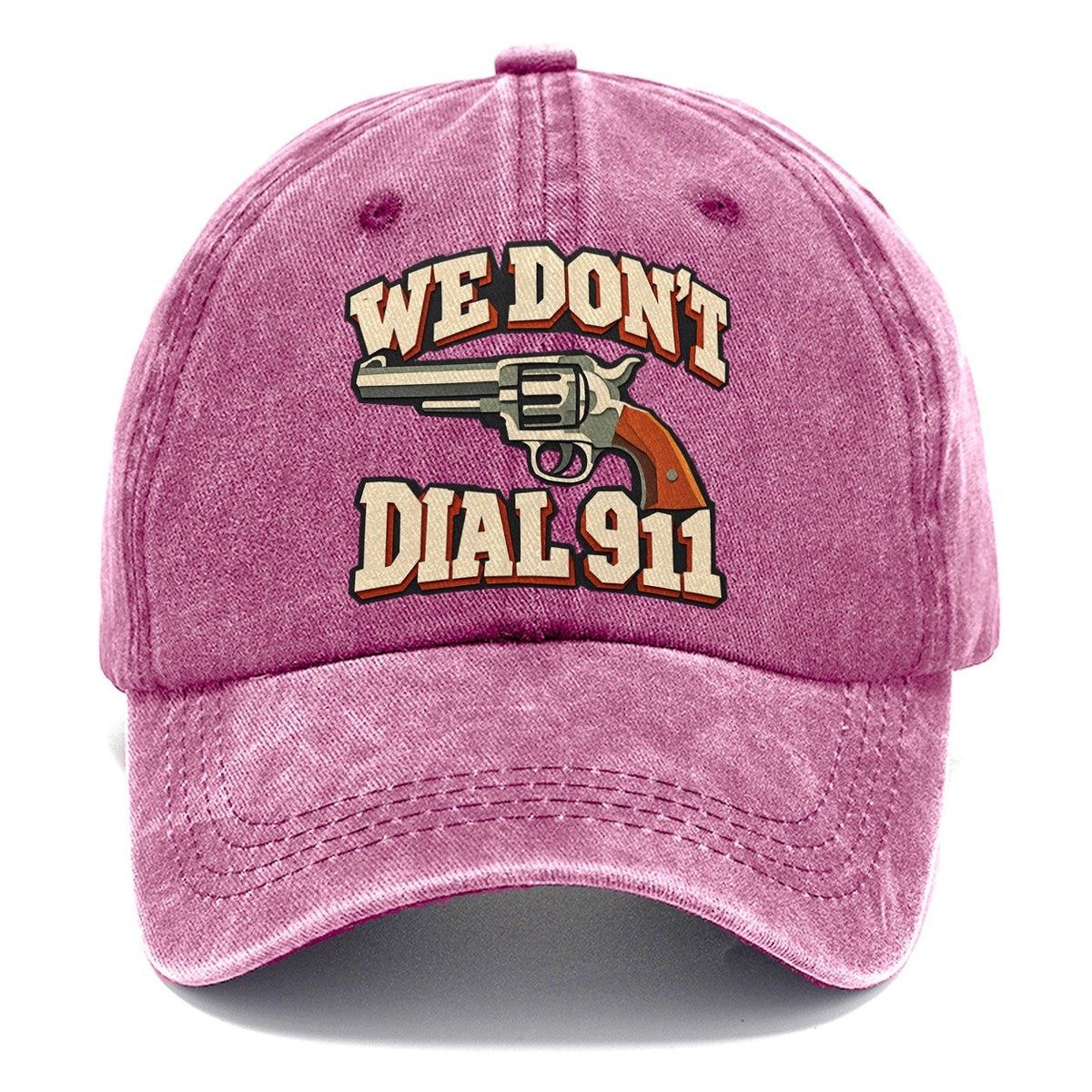 Layered Paper Cut We Don't Dial 911 Classic Cap – Dusty Rose